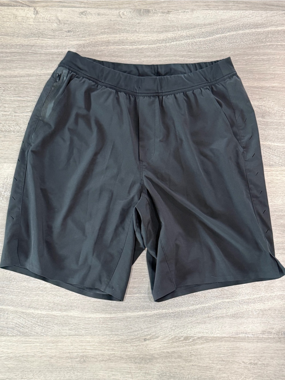 Ten Thousand The Interval Short Lined Black Athletic Gym Shorts Large